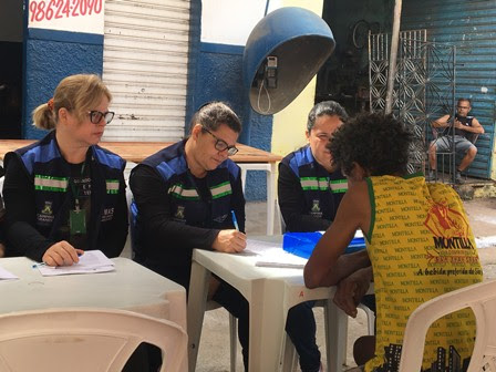 Semas realiza cadastramento dos moradores de rua