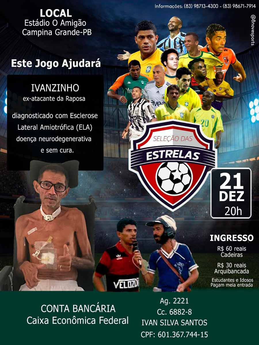 Jogo da Seleção das Estrelas será realizado nesta sexta-feira  com apoio da Prefeitura de Campina Grande