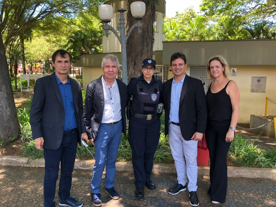 Romero acompanhado do superintendente da STTP, visita sistema de gerenciamento de Zona Azul em São Paulo