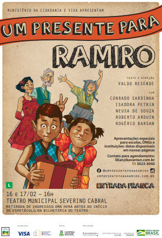 Teatro Municipal Severino Cabral apresenta “Um Presente para Ramiro”