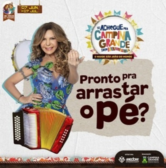 Homenagem a Elba Ramalho e queima de fogos estão programadas para  véspera de São João