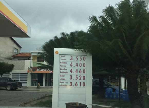 Pesquisa do Procon de Campina revela que o preço da  gasolina comum caiu 1,90% com relação a junho