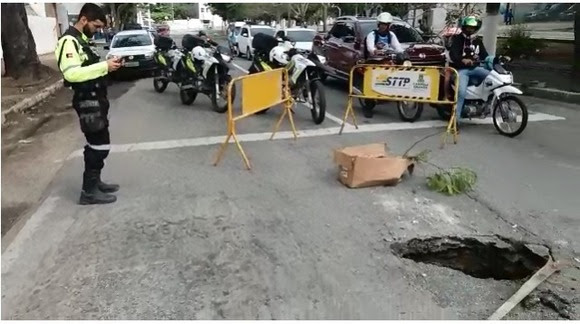 STTP INFORMA  Interdição parcial de via na Avenida Canal