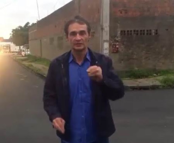 Romero Rodrigues vistoria obras de asfaltamento das ruas do Dinamérica