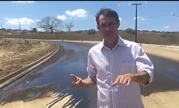 Prefeito Romero Rodrigues vistoria serviços de conclusão do asfaltamento da Alça Leste