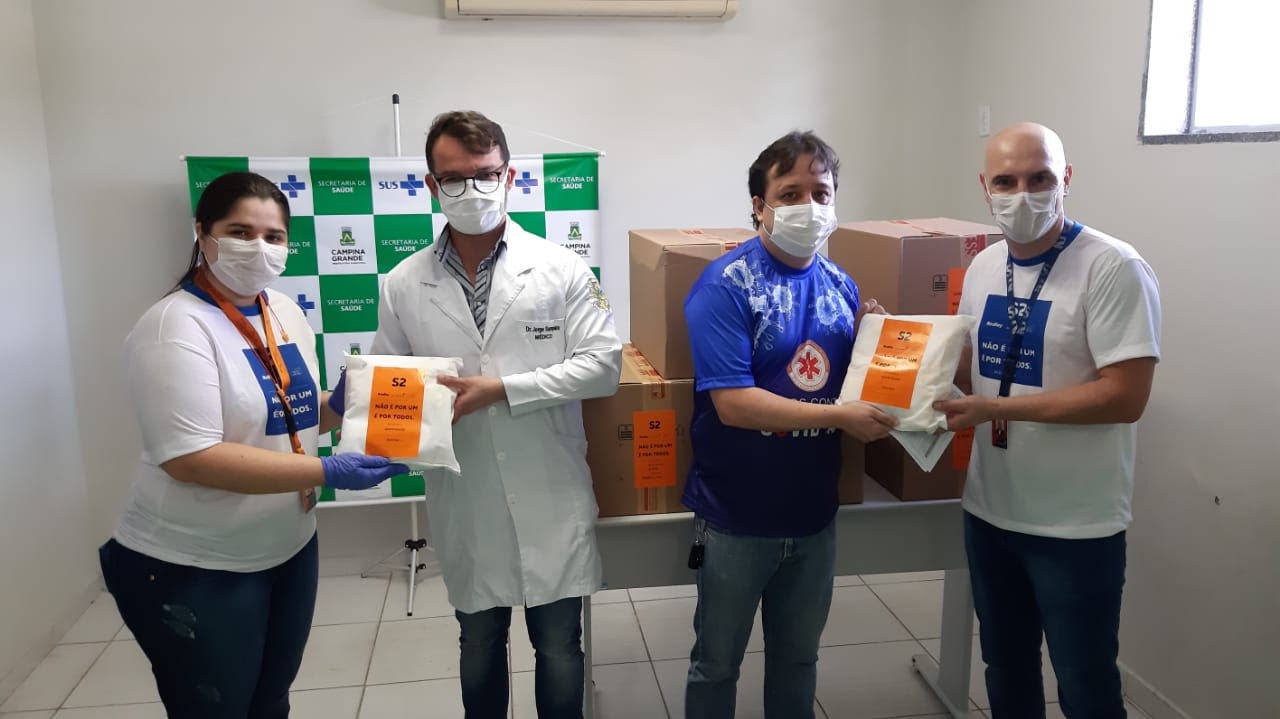 COVID-19  Prefeitura de Campina Grande recebe novo lote de 5 mil máscaras doadas pela Tess Indústria