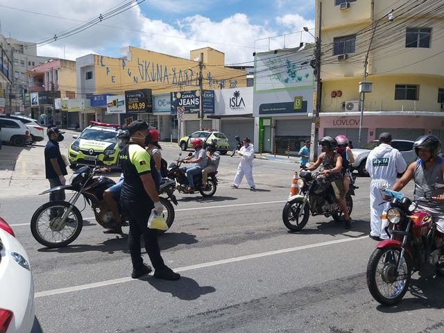 Brigada de Higienização da STTP promove pit stop contra o Coronavírus