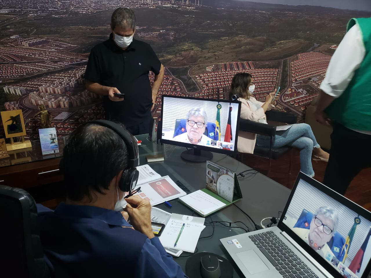 Romero participa de vídeoconferência com João Azevedo e Luciano Cartaxo  e tem propostas bem recebidas para inclusão em novo decreto estadual