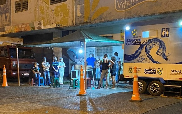 Mais de 1.100 refeições foram distribuídas pela PMCG para pessoas em situação de vulnerabilidade social