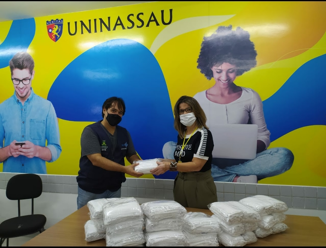 Uninassau doa mil máscaras cirúrgicas à Secretaria de Saúde de Campina Grande