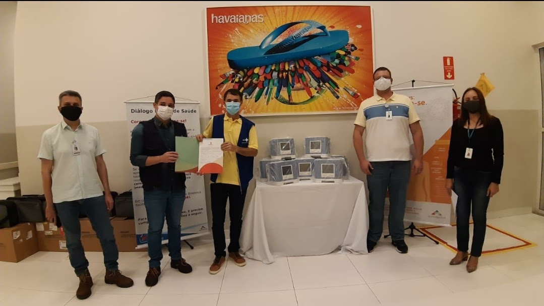 COVID-19: Romero recebe 10 respiradores doados pela Alpargatas ao Hospital de Campanha