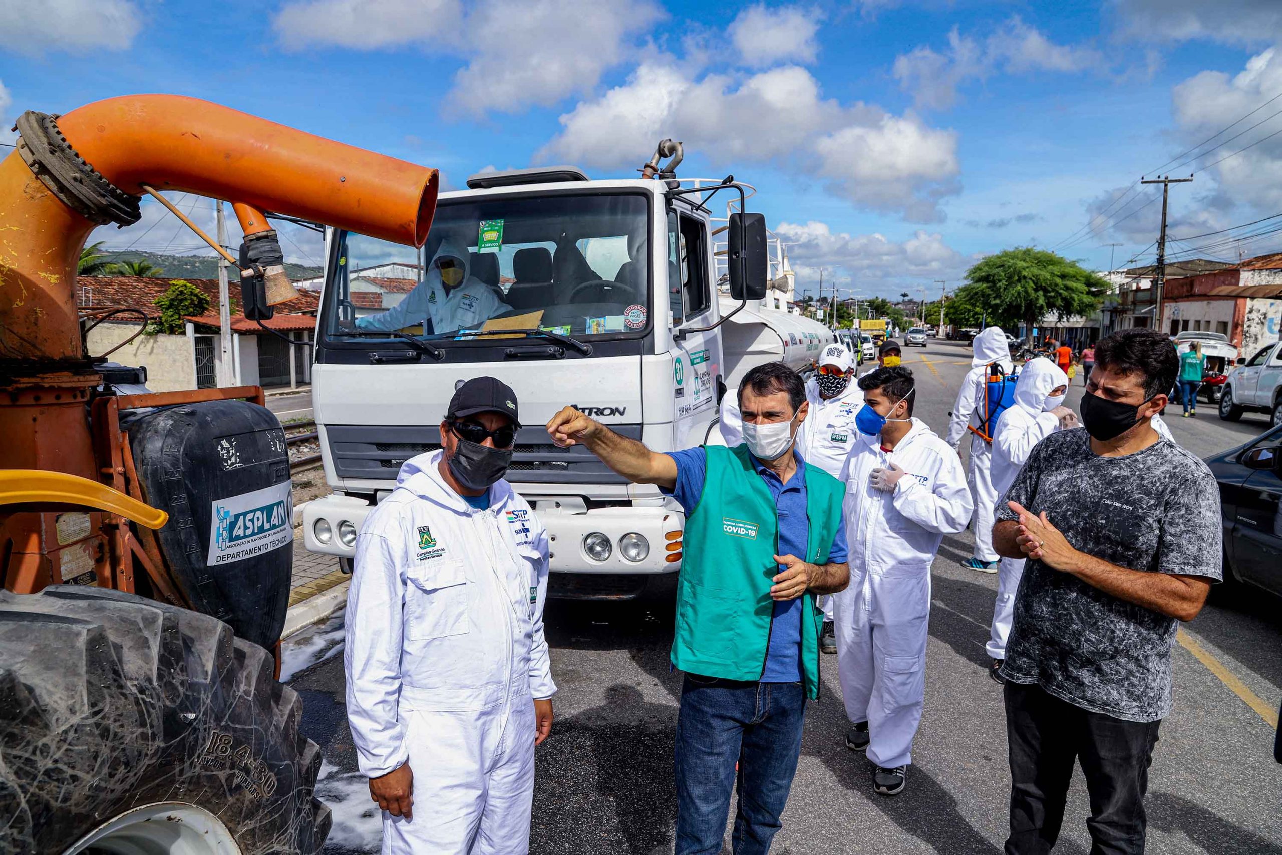 COVID-19: Romero comanda Brigada de Higienização em Galante e distribui mais de 10 mil máscaras