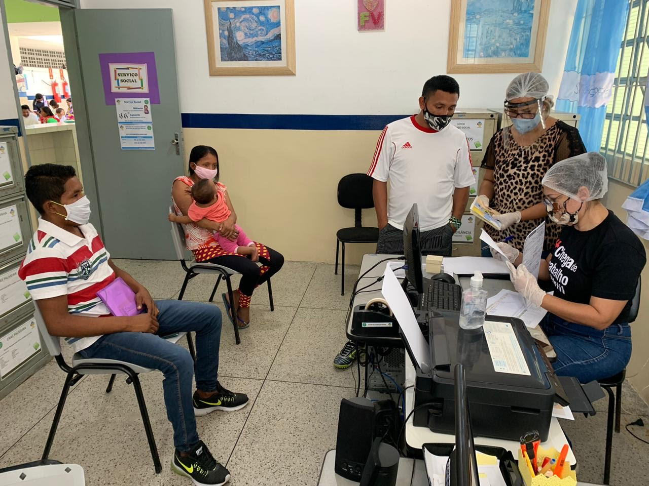 Secretaria da Assistência Social de Campina Grande cadastra e regulariza situação dos venezuelanos