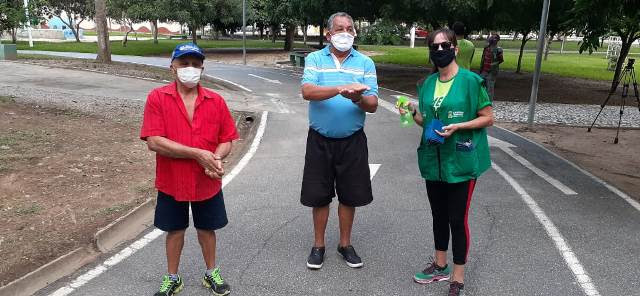 PMCG intensifica ações de prevenção e combate à Covid-19 nos parques da cidade