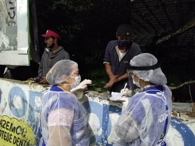 COVID-19: Secretaria de Saúde realiza testagem rápida com pessoas em situação de rua