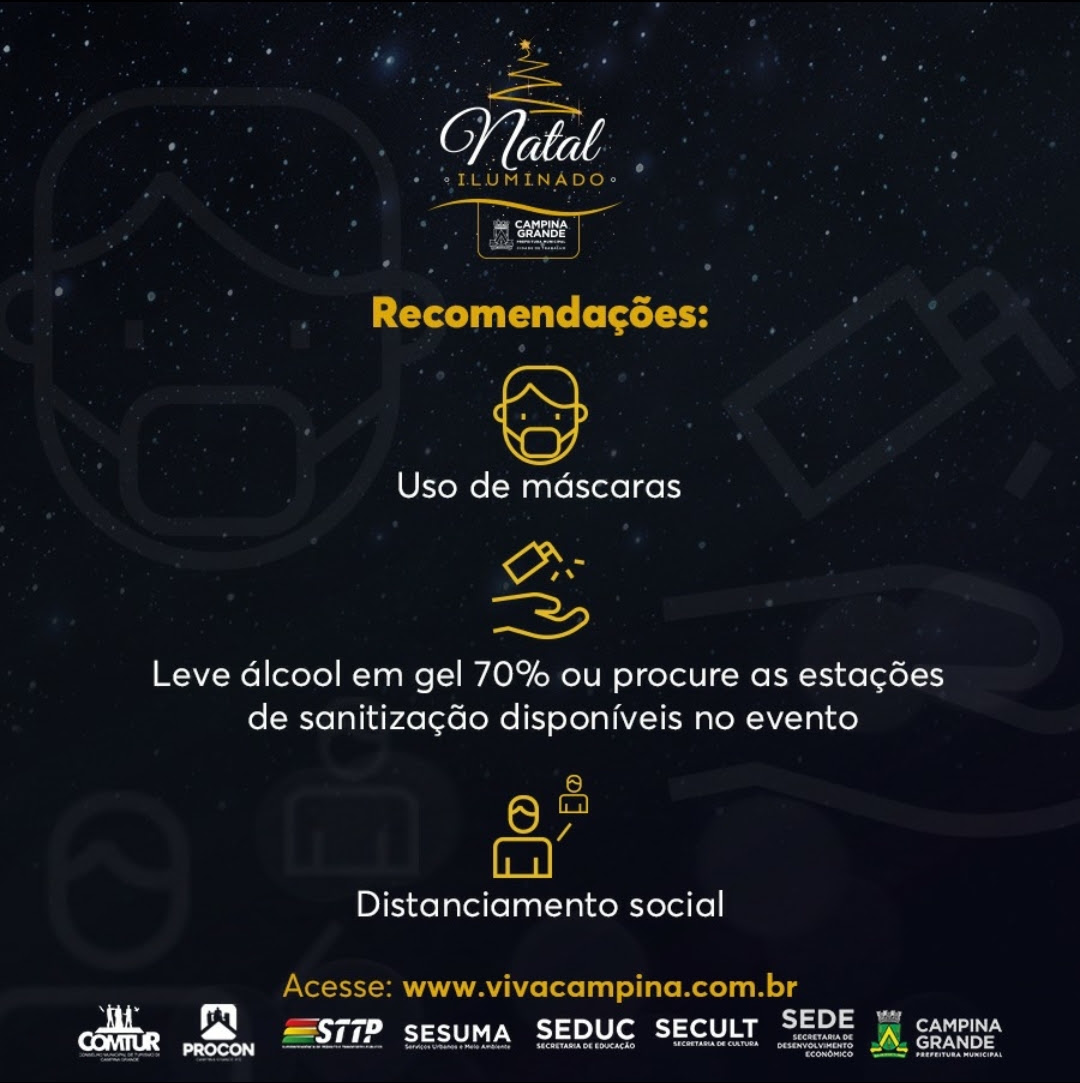 Prefeitura de Campina  realiza abertura do Natal Iluminado nesta quinta