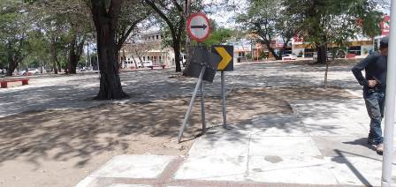 STTP realiza serviços de conservação e manutenção  de sinalização viária
