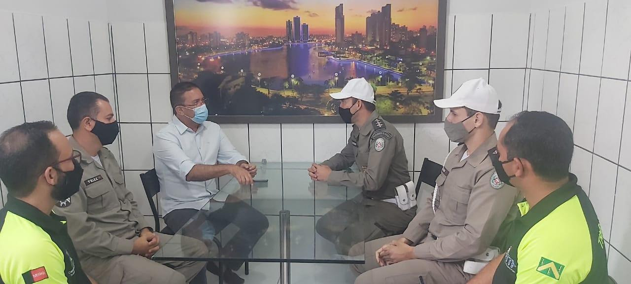 Superintendente da STTP faz visita de cortesia ao comandante da CPtran