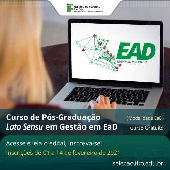 Seduc faz parceria com Instituto Federal de Rondônia para ofertar curso gratuito de pós-graduação aos servidores