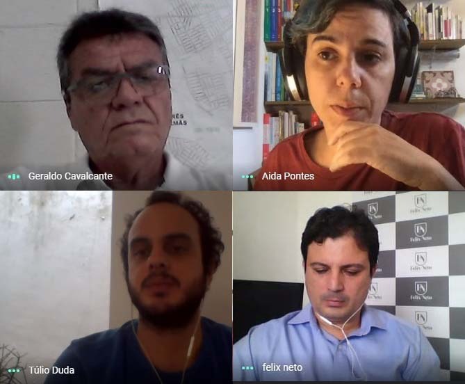 Equipes da Seplan e Sesuma se reúnem em videoconferência para discutir ideias sobre Revitalização do Açude Novo