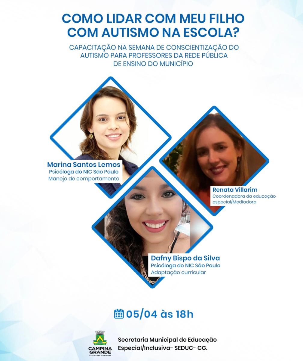 Seduc promove formação online sobre autismo para profissionais da Educação