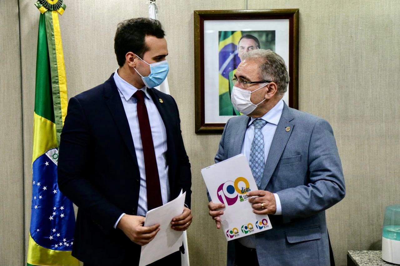 EM BRASÍLIA: Vice-prefeito de Campina Grande é recebido pelo ministro da Saúde e reivindica recursos para a cidade