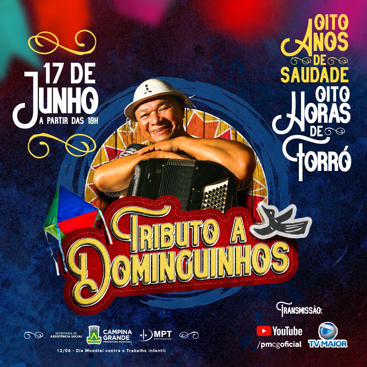 Bruno Cunha Lima abre nesta quinta-feira Super Live que vai homenagear cantor Dominguinhos