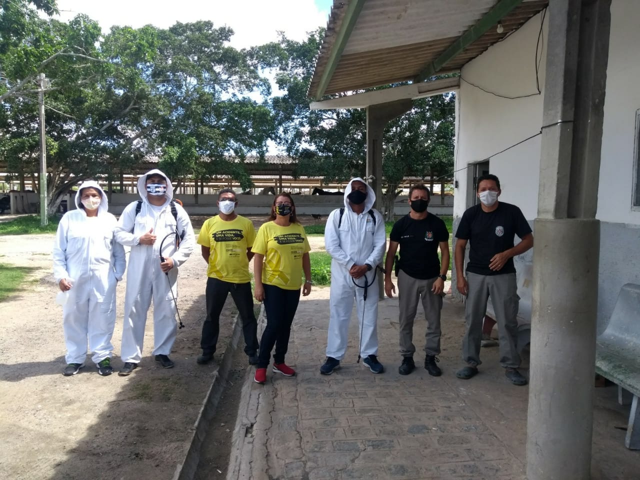 Trabalho da Brigada de Higienização da STTP, durante a pandemia do novo coronavírus, recebe reconhecimento da sociedade
