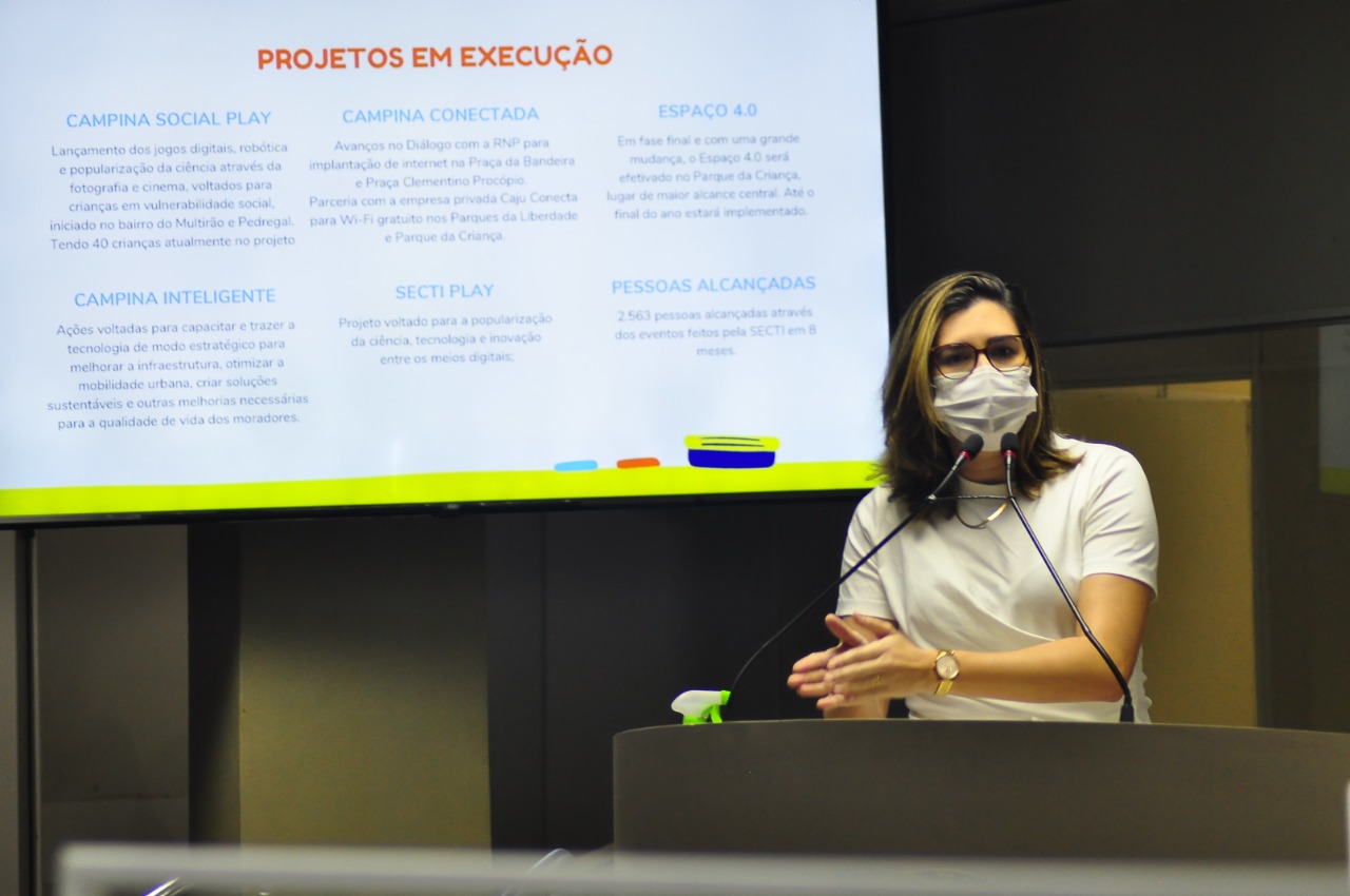 LOA 2022: Secretária Laryssa Almeida presta conta das ações desenvolvidas pela SECTI