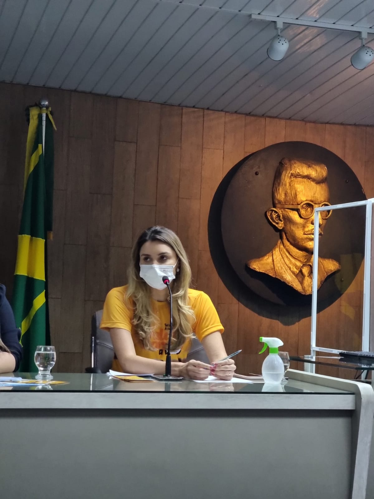 Primeira-dama participa de sessão especial promovida pela Câmara Municipal para lembrar o Setembro Amarelo