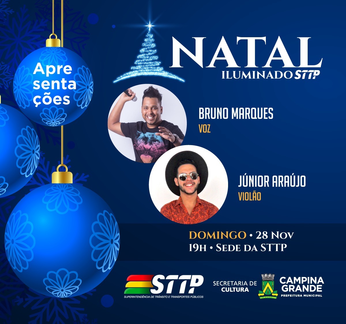 Agenda cultural do Natal Iluminado no Polo STTP acontece neste domingo