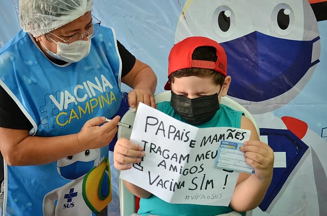 Campina Grande vacina crianças de 5 anos de idade a partir desta sexta-feira