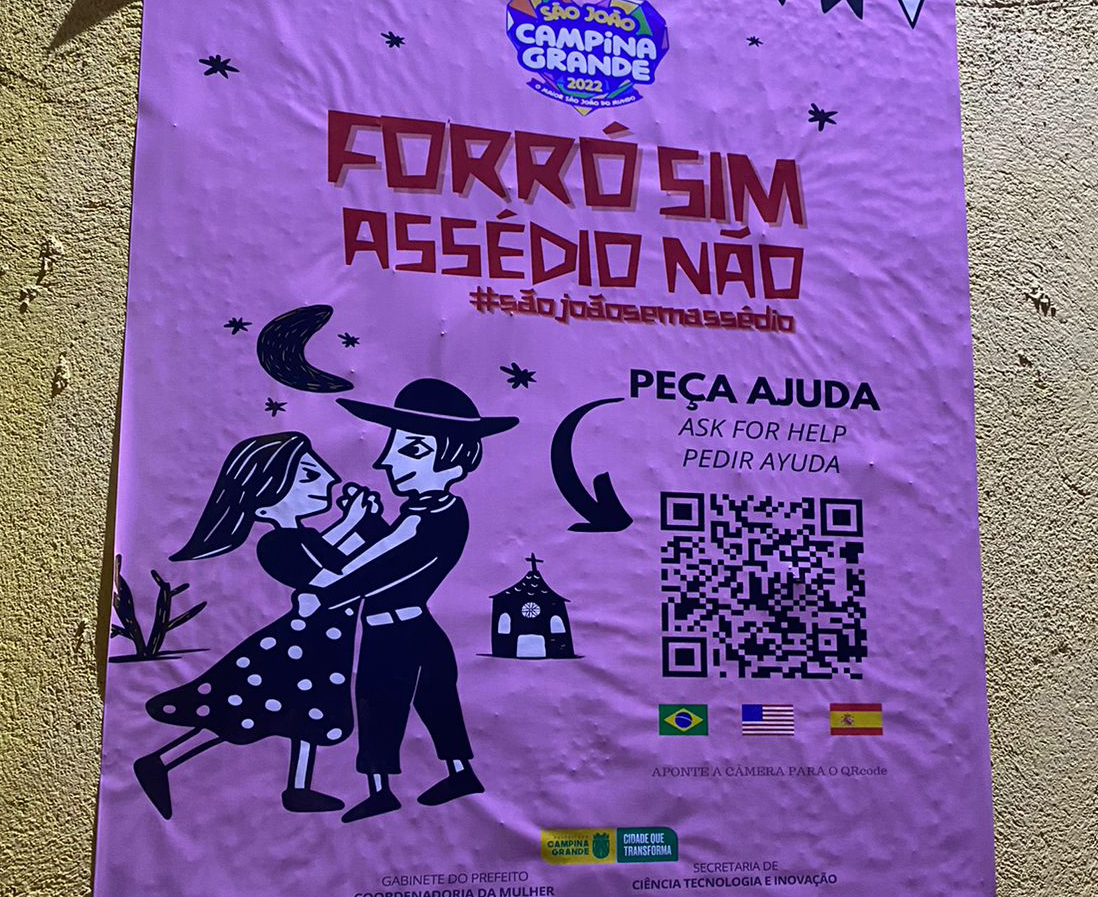 Tecnologia tem impulsionado campanha contra o assédio durante O Maior São João do Mundo