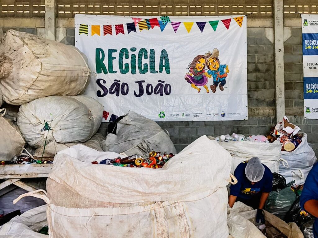 Primeira semana d’O Maior São João do Mundo gera mais de 7 toneladas de material reciclável