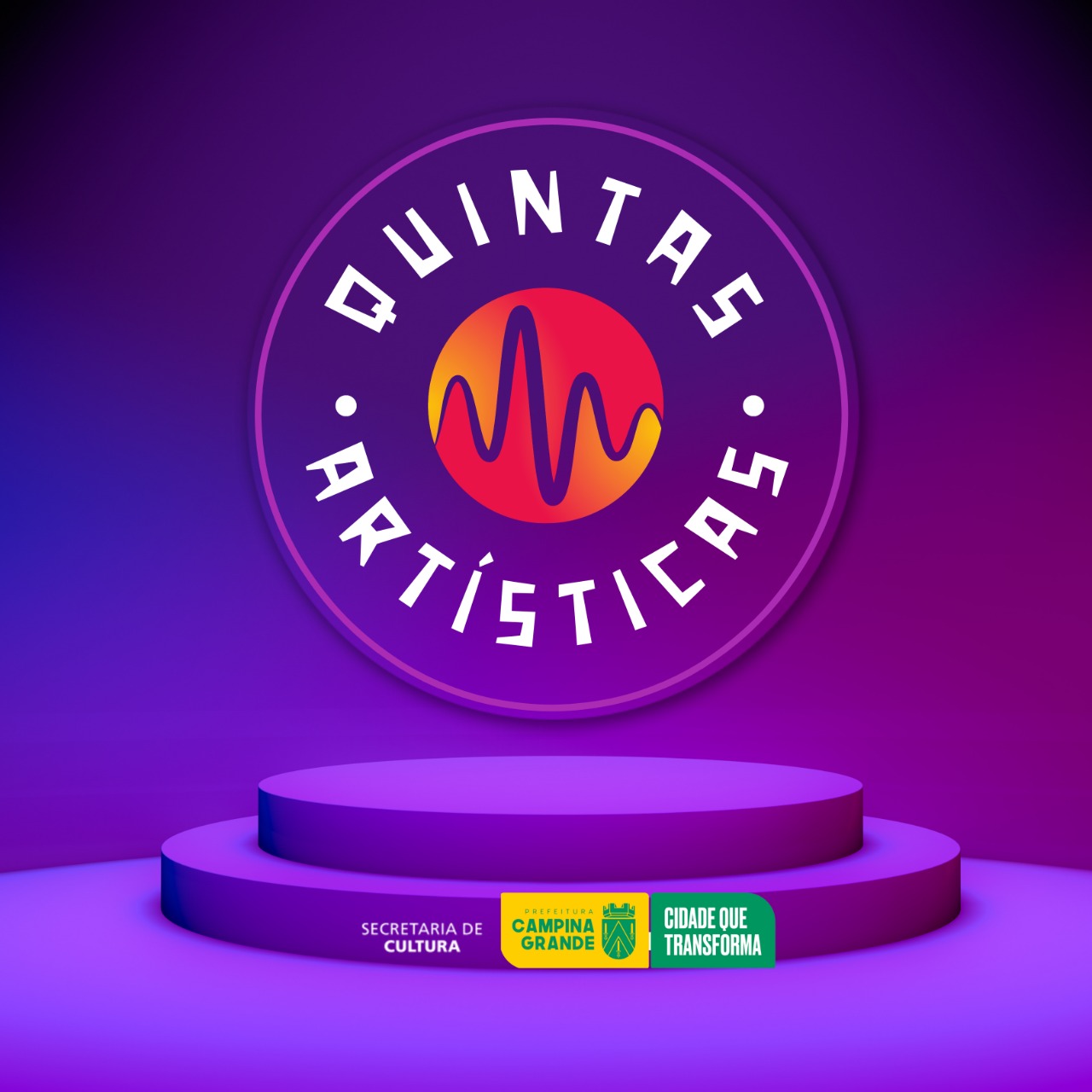 “Quintas Artísticas em Movimento”: projeto da Prefeitura de Campina Grande leva apresentações a três espaços culturais da cidade