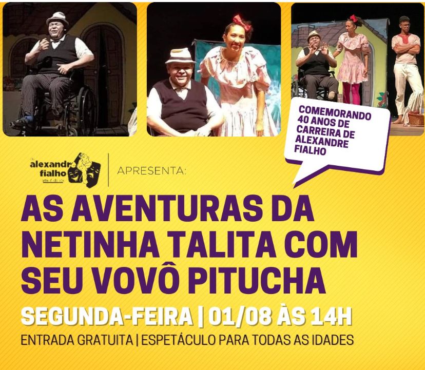 Espetáculo infantil será apresentado no Teatro Municipal nesta segunda-feira