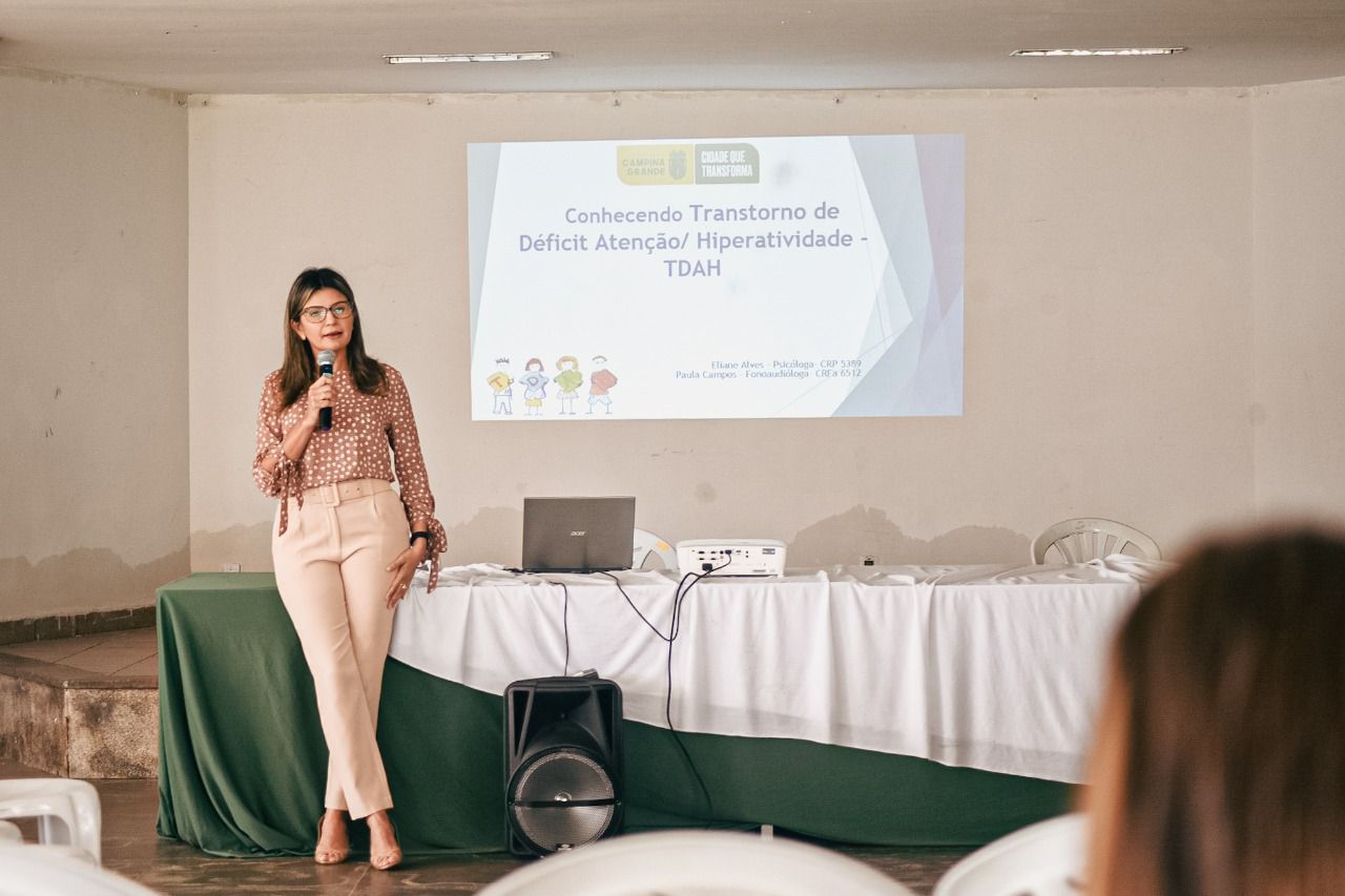 INCLUSÃO: Prefeitura de Campina Grande promove palestra sobre TDAH para gestores das escolas e creches do Município
