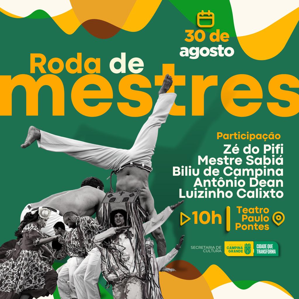 Dia do Folclore: Roda de Mestres aborda nesta terça-feira o tema folclore, no Mini Teatro Paulo Pontes