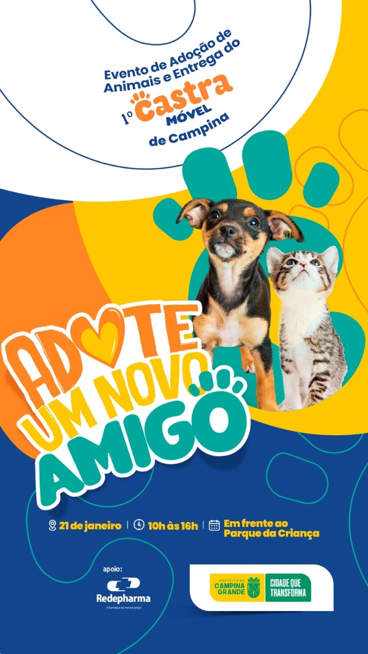 Prefeitura de Campina Grande realiza o maior evento de adoção de animais para marcar entrega do Castramóvel