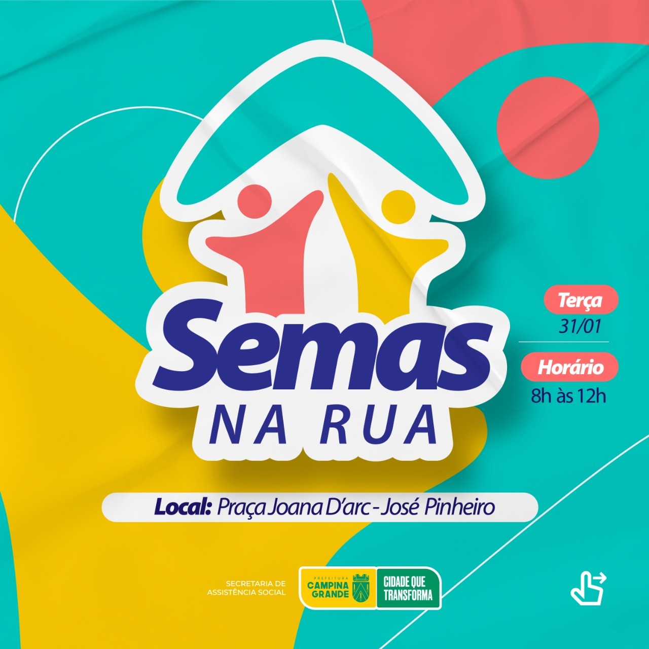 SEMAS NA RUA: Evento realizado pela Prefeitura inclui vacinação contra a covid-19, escutas psicológicas e espaço kids