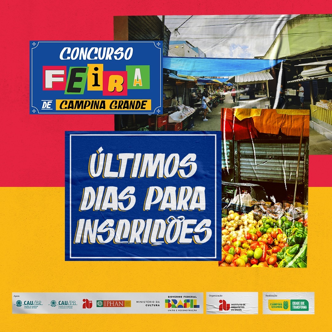 Concurso Feira de Campina Grande recebe inscrições até esta quinta-feira