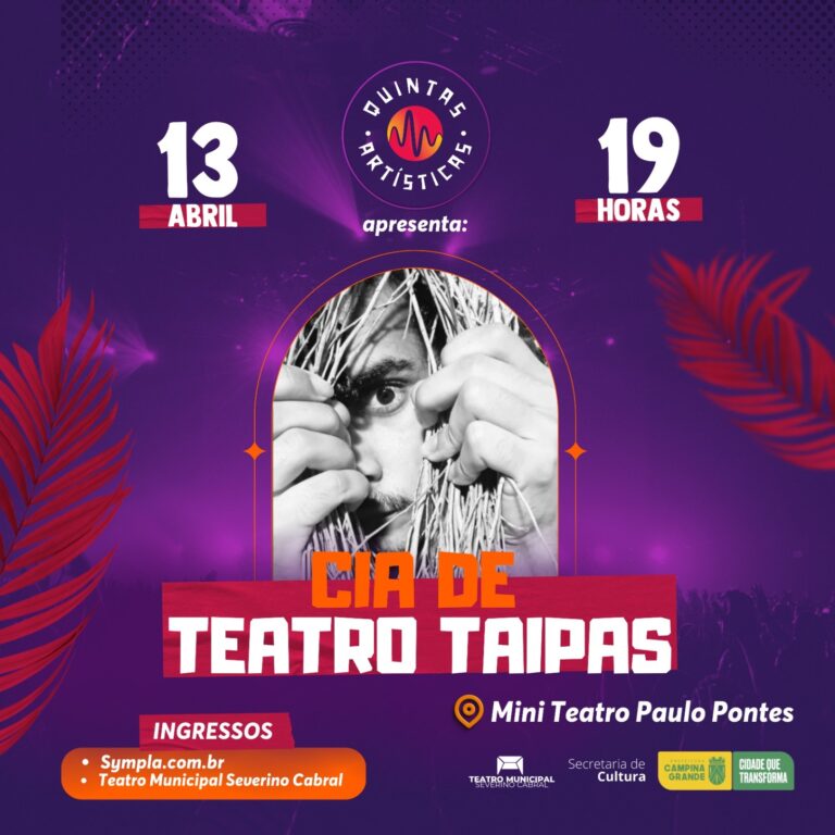 Com monólogo cênico, Projeto Quintas Artísticas volta a ser apresentado nesta quinta-feira