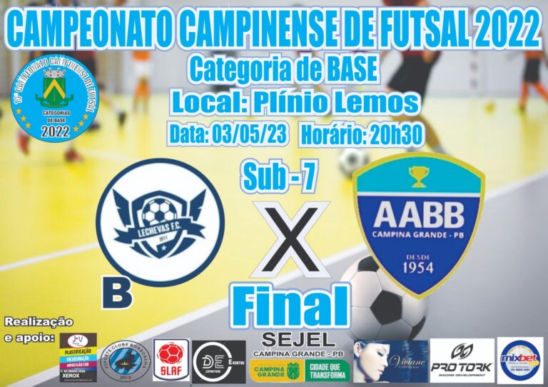 Vila Plínio Lemos sedia final do Campeonato Campinense de Futsal, na categoria sub-7