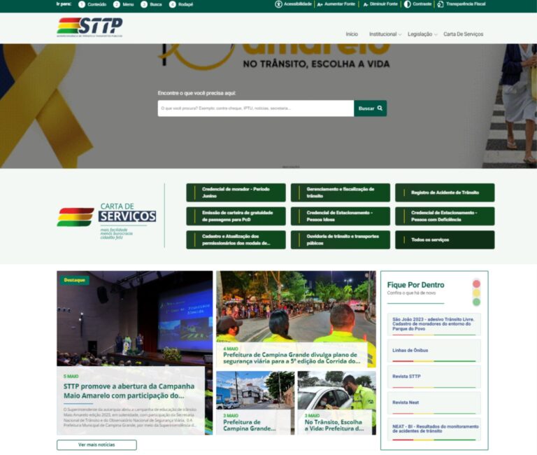 STTP lança novo site para facilitar acesso da população ao trabalho do órgão