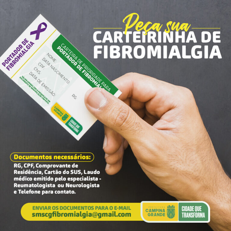 Dia da Fibromialgia: pacientes de CG têm acesso a carteira da Fribromialgia e a ambulatório de dor crônica