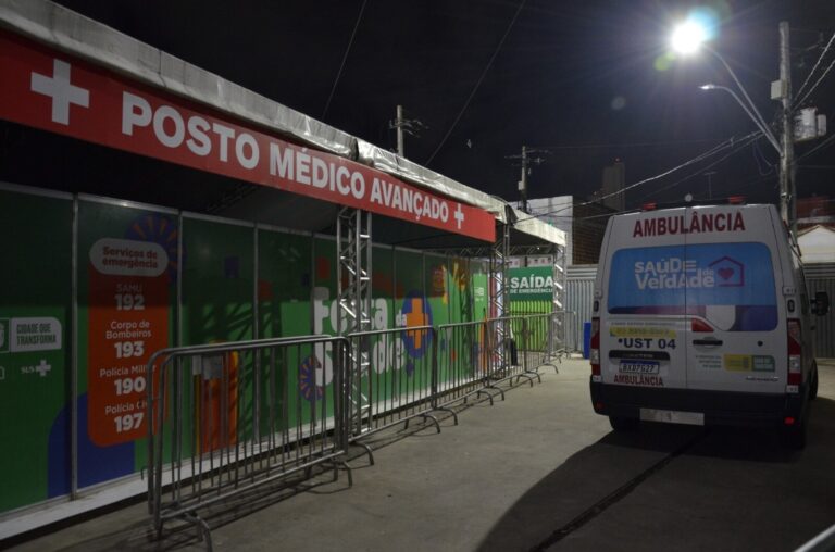 Posto médico avançado do Parque do Povo atinge mais de 800 atendimentos