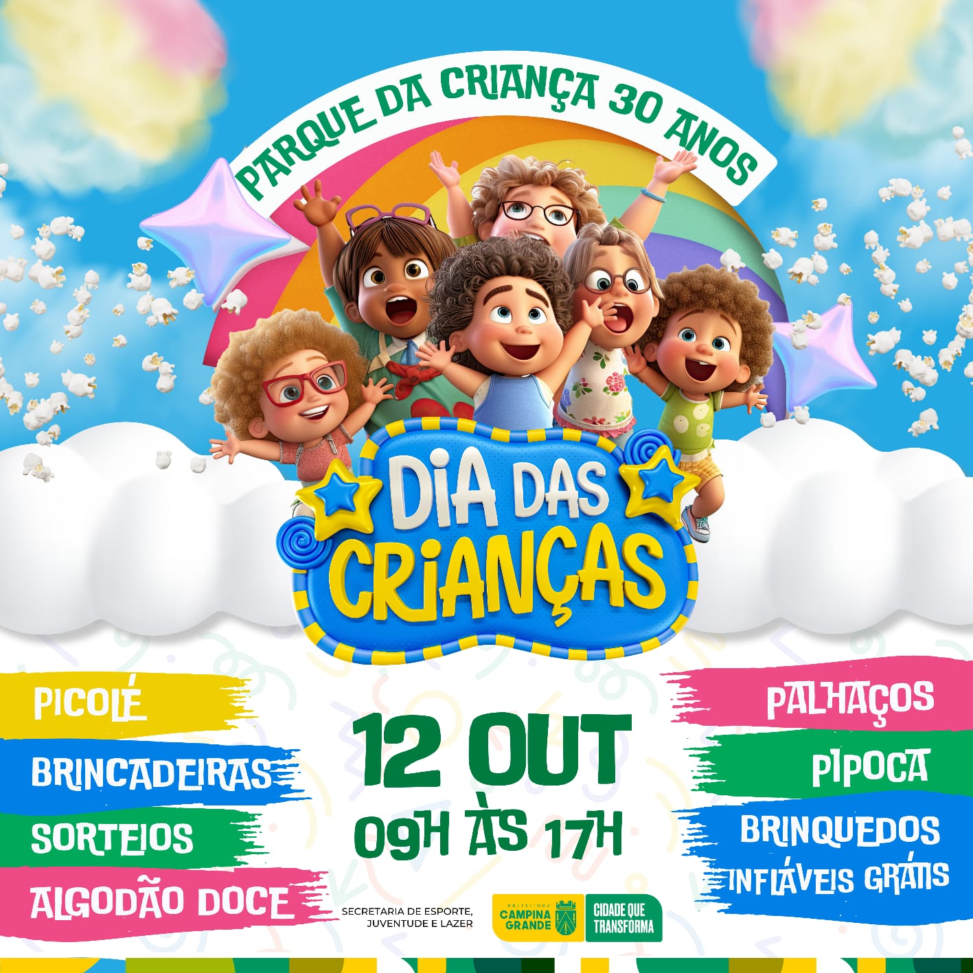 Dia das Crianças: Parque da Criança comemora 30 anos com tradicional festa no dia 12 de outubro