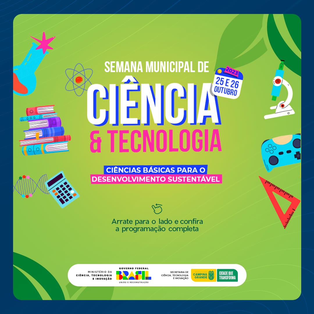 SECTI realiza a Semana Municipal de Ciência e Tecnologia