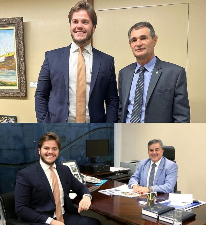 Destinação de emendas: Romero e Efraim recebem pleitos de Campina Grande em Brasília