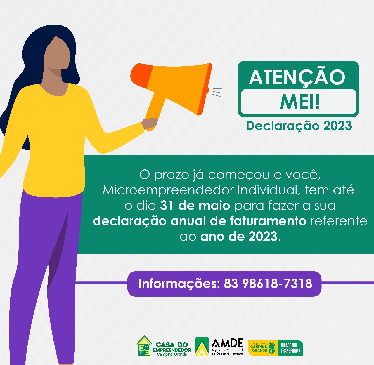 Casa do Empreendedor de Campina Grande auxilia microempreendedores na Declaração de faturamento anual do MEI; serviço é fornecido gratuitamente